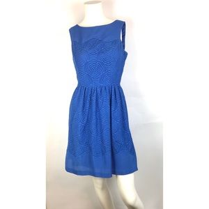 Antonio Melani Blue Flower Lace Dress 4